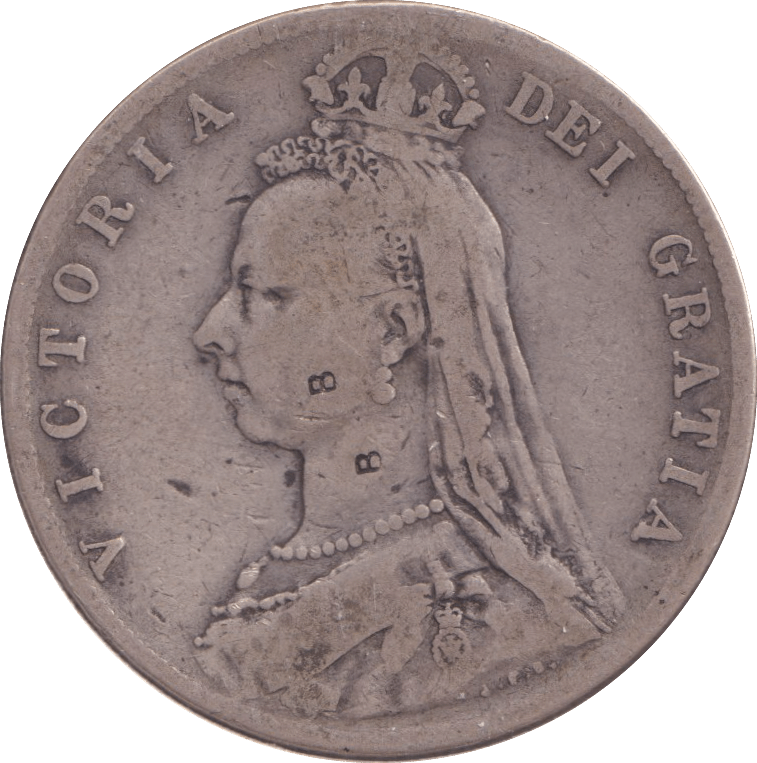 1889 HALFCROWN ( FINE ) 5 - HALFCROWN - Cambridgeshire Coins