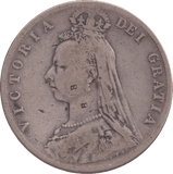 1889 HALFCROWN ( FINE ) 5 - HALFCROWN - Cambridgeshire Coins