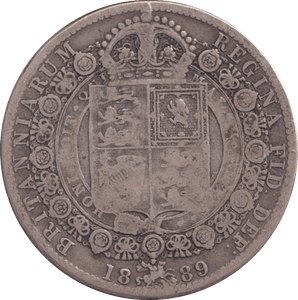 1889 HALFCROWN ( FINE ) 5 - HALFCROWN - Cambridgeshire Coins