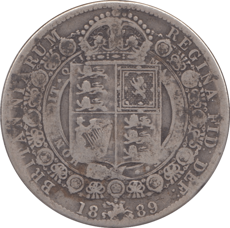 1889 HALFCROWN ( FINE ) - Halfcrown - Cambridgeshire Coins