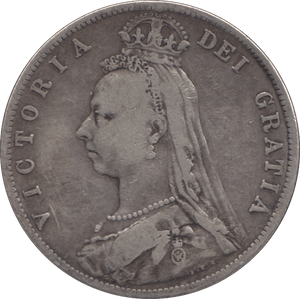 1889 HALFCROWN ( FINE ) - Halfcrown - Cambridgeshire Coins