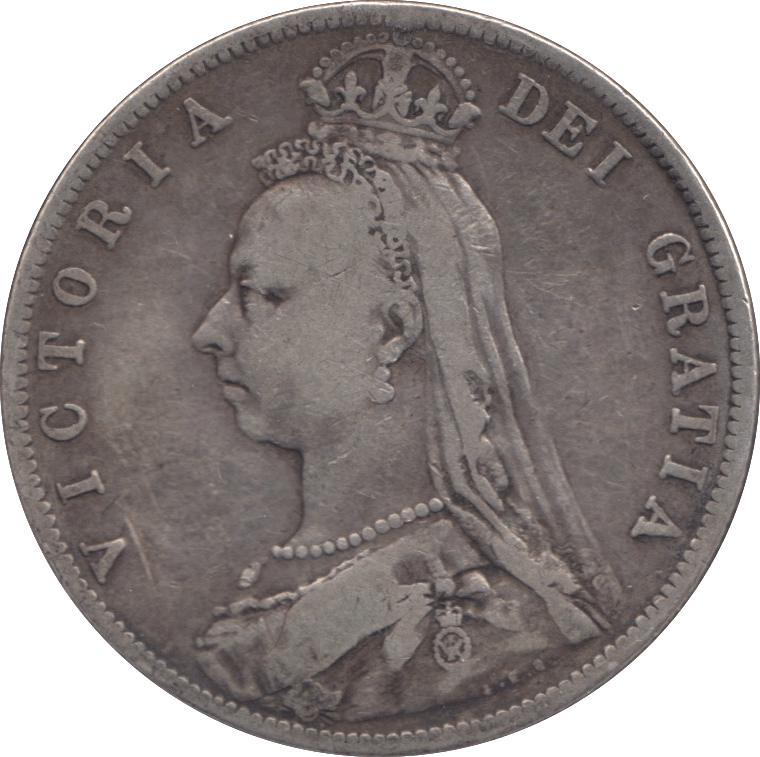 1889 HALFCROWN ( FINE ) - Halfcrown - Cambridgeshire Coins