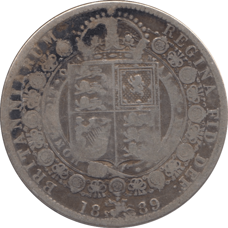 1889 HALFCROWN ( FINE ) - HALFCROWN - Cambridgeshire Coins