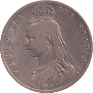1889 HALFCROWN ( FINE ) - Halfcrown - Cambridgeshire Coins