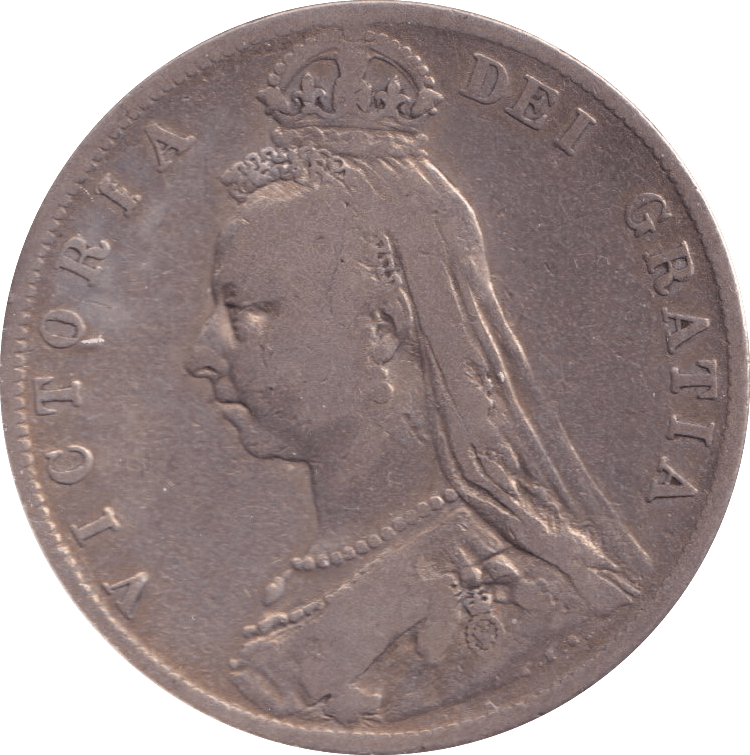 1889 HALFCROWN ( FINE ) - Halfcrown - Cambridgeshire Coins
