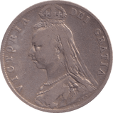 1889 HALFCROWN ( FINE ) - Halfcrown - Cambridgeshire Coins
