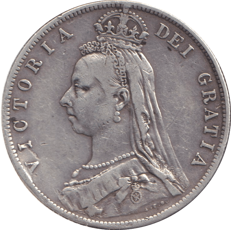 1889 HALFCROWN ( FINE ) - HALFCROWN - Cambridgeshire Coins