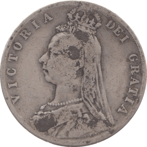 1889 HALFCROWN ( FINE ) - Halfcrown - Cambridgeshire Coins