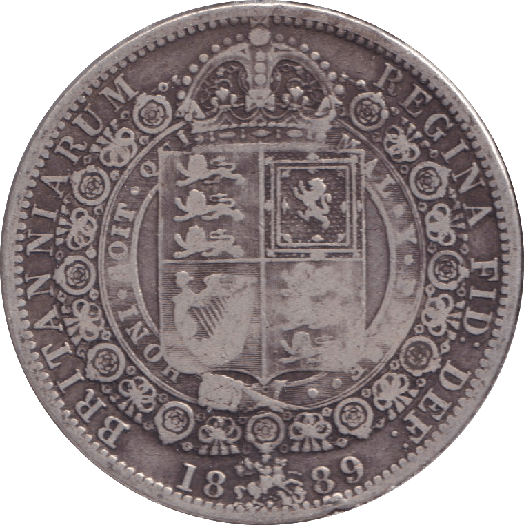 1889 HALFCROWN ( FINE ) - HALFCROWN - Cambridgeshire Coins