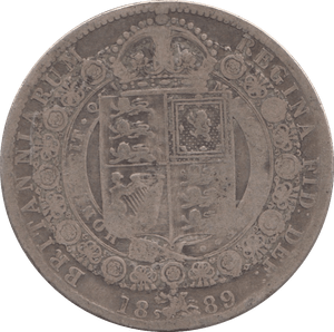 1889 HALFCROWN ( FINE ) - HALFCROWN - Cambridgeshire Coins