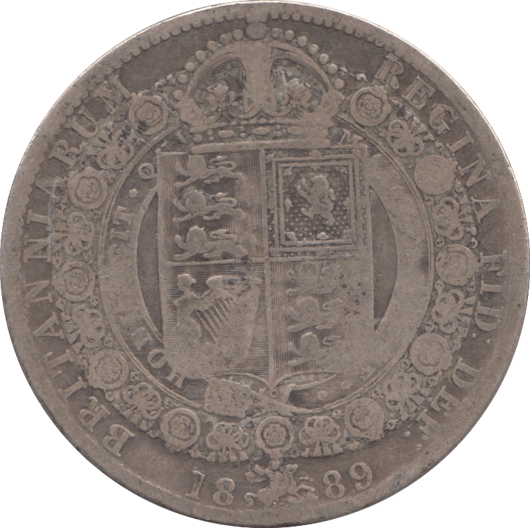 1889 HALFCROWN ( FINE ) - HALFCROWN - Cambridgeshire Coins