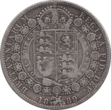 1889 HALFCROWN ( FINE ) - Halfcrown - Cambridgeshire Coins