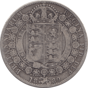 1889 HALFCROWN ( FINE ) - HALFCROWN - Cambridgeshire Coins