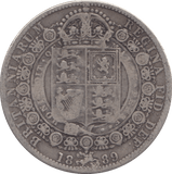 1889 HALFCROWN ( FINE ) - HALFCROWN - Cambridgeshire Coins