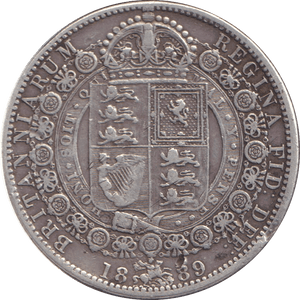 1889 HALFCROWN ( FINE ) - HALFCROWN - Cambridgeshire Coins