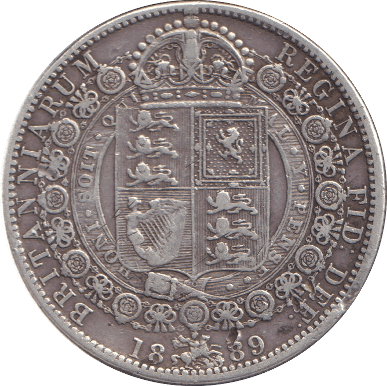 1889 HALFCROWN ( FINE ) - HALFCROWN - Cambridgeshire Coins