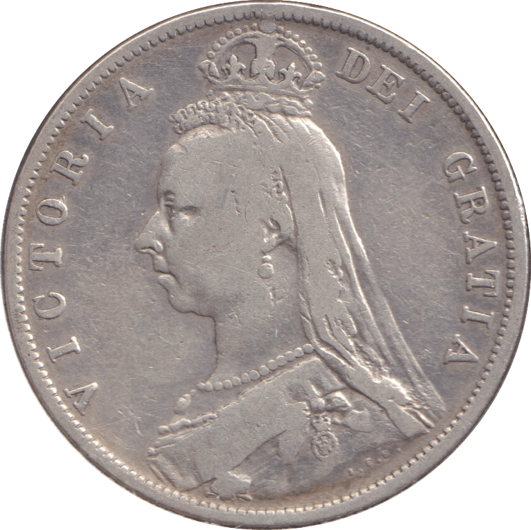 1889 HALFCROWN ( FINE ) - WORLD COINS - Cambridgeshire Coins