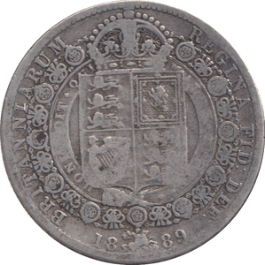 1889 HALFCROWN ( FINE ) - WORLD COINS - Cambridgeshire Coins