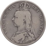 1889 HALFCROWN ( GF ) - Halfcrown - Cambridgeshire Coins