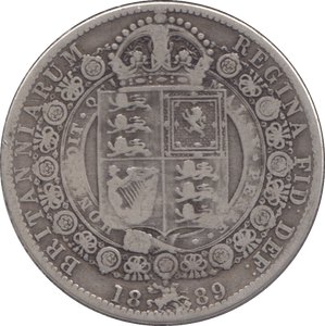 1889 HALFCROWN ( GF ) - Halfcrown - Cambridgeshire Coins