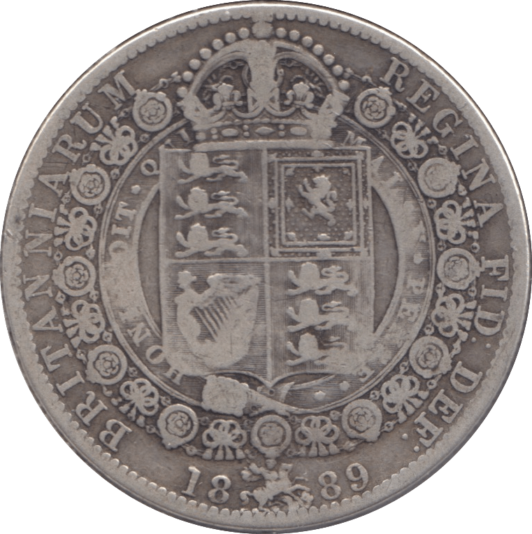 1889 HALFCROWN ( GF ) - Halfcrown - Cambridgeshire Coins