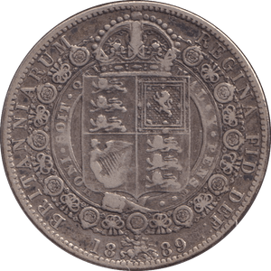 1889 HALFCROWN ( GF ) - WORLD COINS - Cambridgeshire Coins