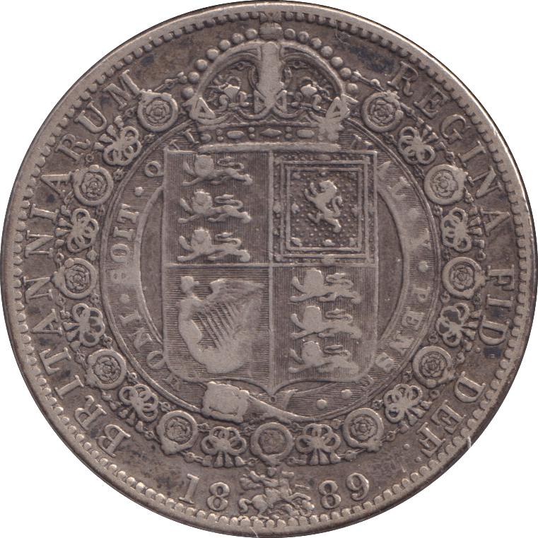 1889 HALFCROWN ( GF ) - WORLD COINS - Cambridgeshire Coins
