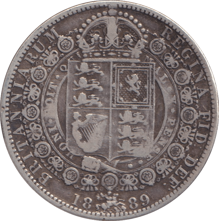 1889 HALFCROWN ( GF ) - WORLD COINS - Cambridgeshire Coins