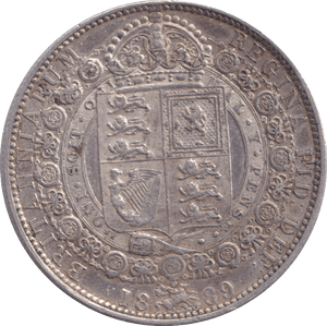 1889 HALFCROWN ( GVF ) - HALFCROWN - Cambridgeshire Coins