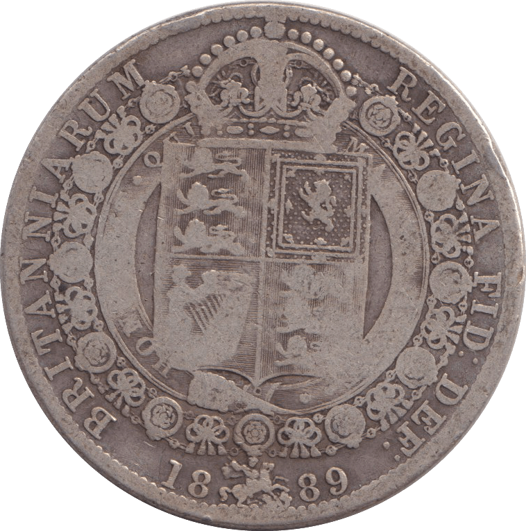 1889 HALFCROWN ( NF ) - HALFCROWN - Cambridgeshire Coins