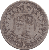 1889 HALFCROWN ( NF ) - HALFCROWN - Cambridgeshire Coins