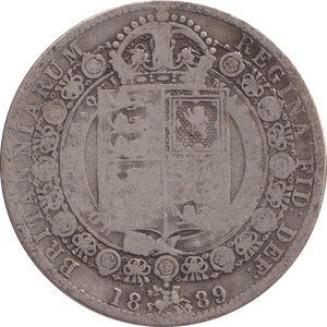 1889 HALFCROWN ( NF ) - Halfcrown - Cambridgeshire Coins