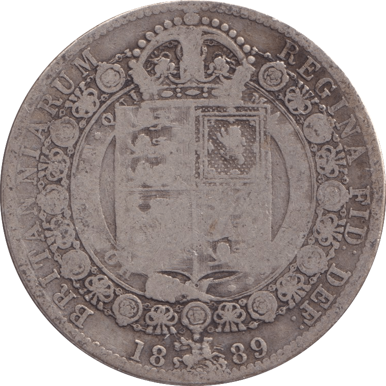1889 HALFCROWN ( NF ) - Halfcrown - Cambridgeshire Coins