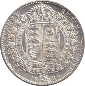 1889 HALFCROWN ( UNC ) - HALFCROWN - Cambridgeshire Coins