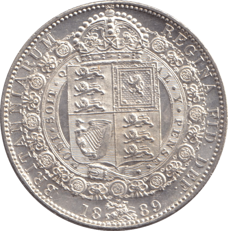 1889 HALFCROWN ( UNC ) - HALFCROWN - Cambridgeshire Coins
