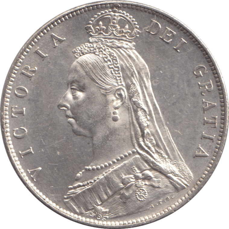 1889 HALFCROWN ( UNC ) - HALFCROWN - Cambridgeshire Coins
