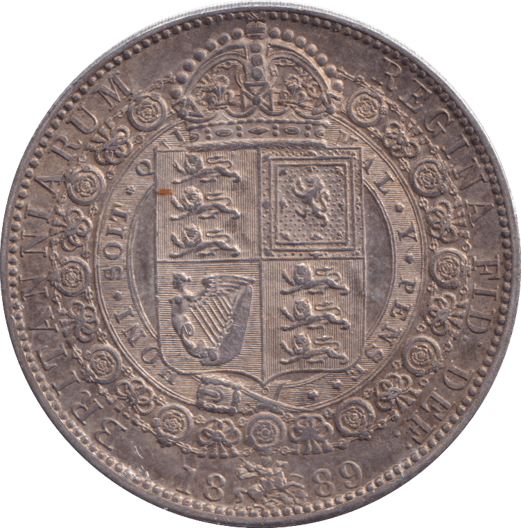 1889 HALFCROWN ( UNC ) - HALFCROWN - Cambridgeshire Coins