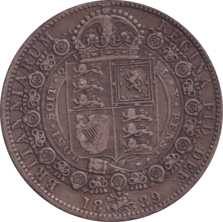 1889 HALFCROWN ( VF ) - Halfcrown - Cambridgeshire Coins