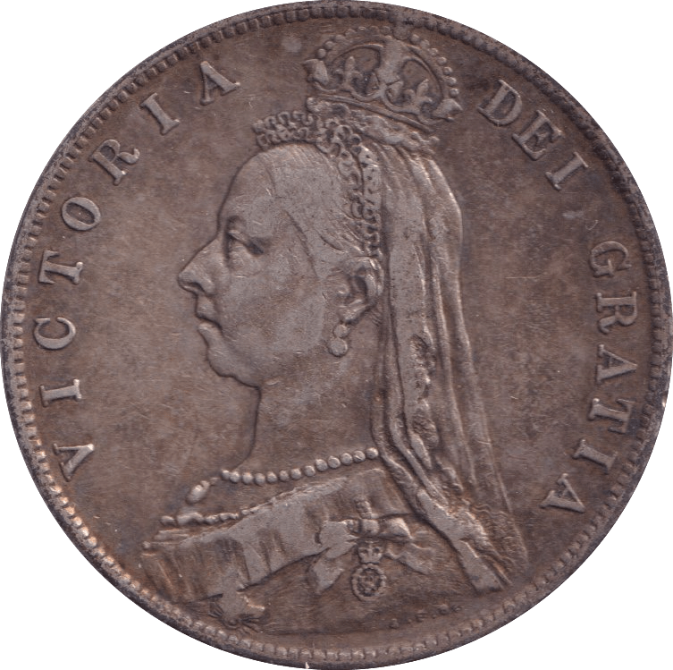 1889 HALFCROWN ( VF ) - Halfcrown - Cambridgeshire Coins