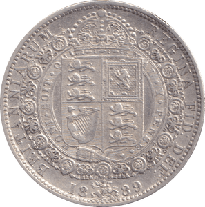 1889 HALFCROWN ( VF ) - HALFCROWN - Cambridgeshire Coins