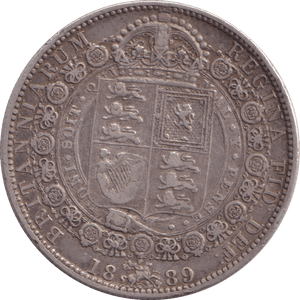 1889 HALFCROWN ( VF ) - HALFCROWN - Cambridgeshire Coins