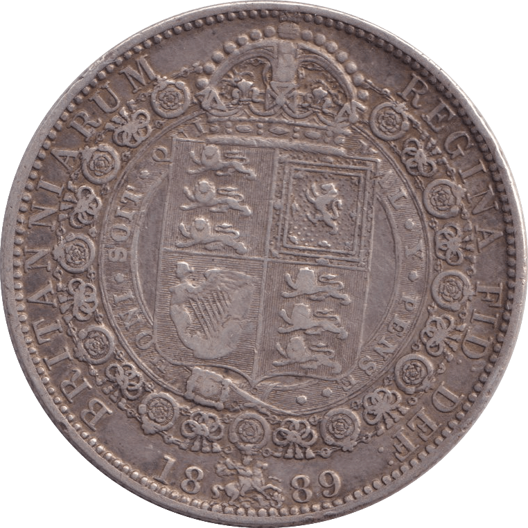 1889 HALFCROWN ( VF ) - HALFCROWN - Cambridgeshire Coins