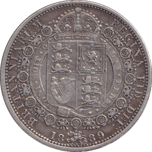 1889 HALFCROWN ( VF ) - HALFCROWN - Cambridgeshire Coins