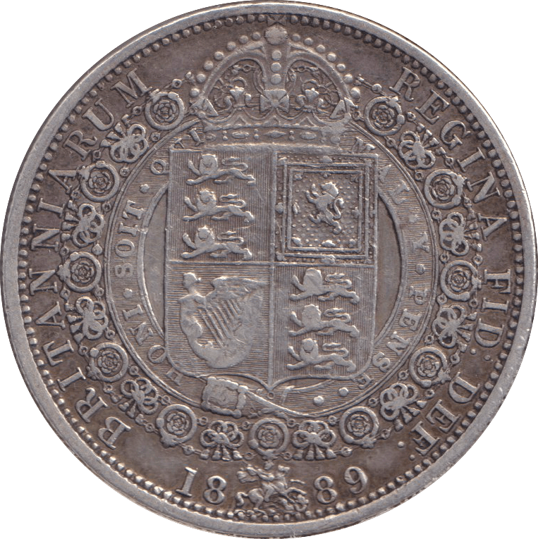 1889 HALFCROWN ( VF ) - HALFCROWN - Cambridgeshire Coins