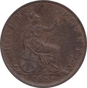 1889 HALFPENNY ( UNC ) - Halfpenny - Cambridgeshire Coins