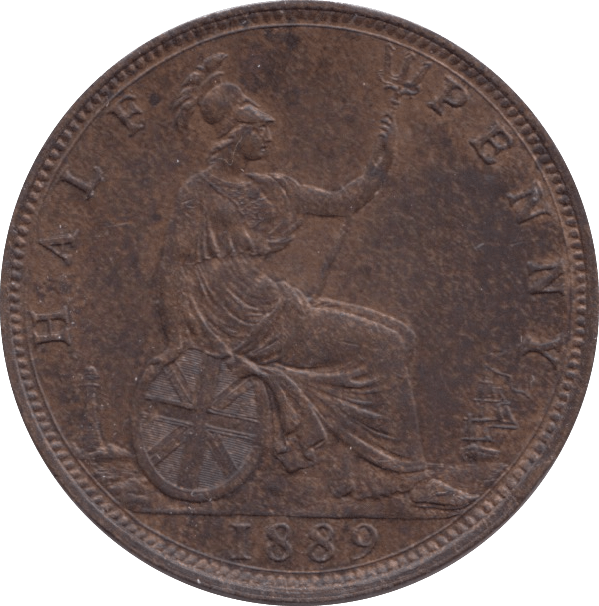 1889 HALFPENNY ( UNC ) - Halfpenny - Cambridgeshire Coins