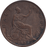 1889 HALFPENNY ( VF ) - HALFPENNY - Cambridgeshire Coins