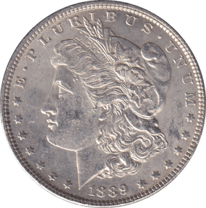 1889 MORGAN DOLLAR USA PHILADEPHIA MINT - SILVER WORLD COINS - Cambridgeshire Coins