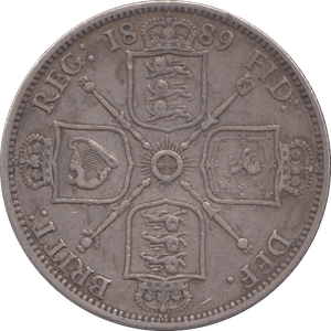 1889 ONE FLORIN ( VF ) - FLORIN - Cambridgeshire Coins