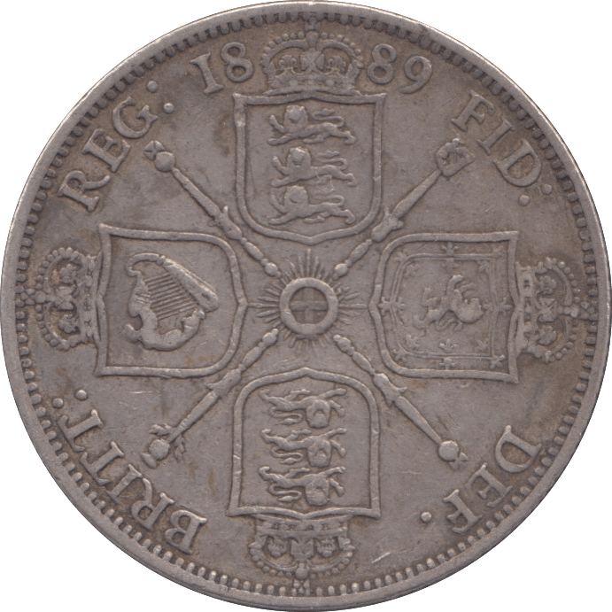 1889 ONE FLORIN ( VF ) - FLORIN - Cambridgeshire Coins